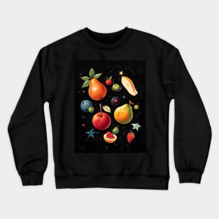 Fruits Floating In Space Crewneck Sweatshirt